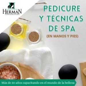 Curso de pedicura spa de la Academia de belleza Herman