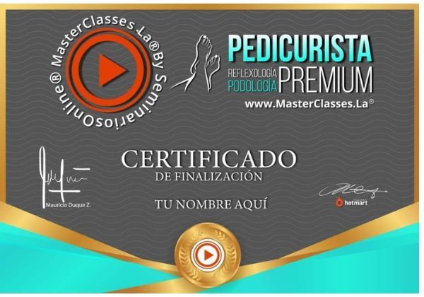 Curso en línea de pedicura, certificado