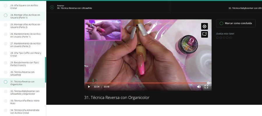 Fotos academia belleza Herman curso de uñas virtual